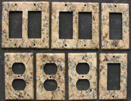 Veneziano granite switch plates